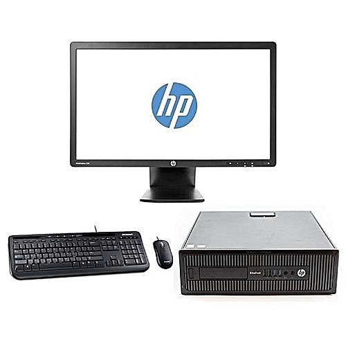 Pachet PC+LCD HP ProDesk 600 G1, Intel Core I3-4130 3.40GHz, 4GB DDR3, HDD 500GB Sata, DVD-RW
