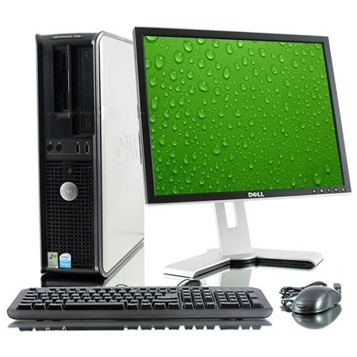 Pachet PC+LCD Dell OptiPlex 760 Desktop, Intel Core 2 Duo E8400, 3.00Ghz, 2Gb DDR2, 320Gb Hdd, dvd-rw