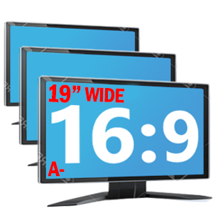 Monitoare LCD de 19 inch Wide Grad A- Diverse modele Samsung, DELL, Lenovo, Fujitsu, HP, NEC 