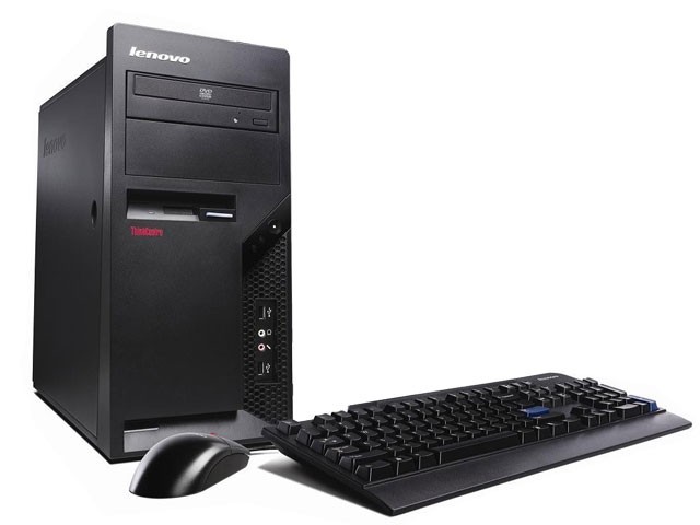 PC Tower Lenovo ThinkCentre M58p, Intel Core 2 Quad Q9300 2.50Ghz, 4Gb DDR3, 250Gb HDD, DVD-RW