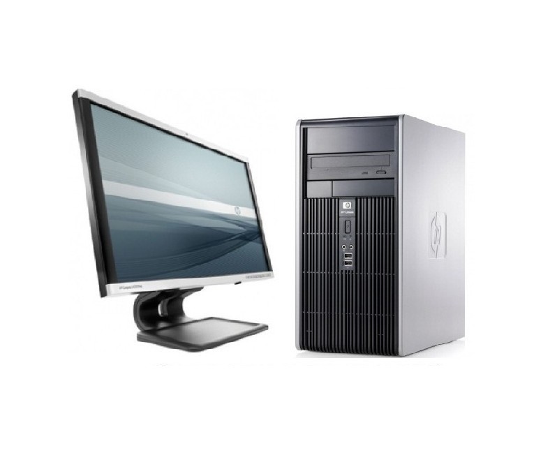 Pachet PC+LCD HP DC5750 Tower, Sempron 3600+, 2.0GHz, 2 GB DDR2, 80 HDD, DVD-ROM