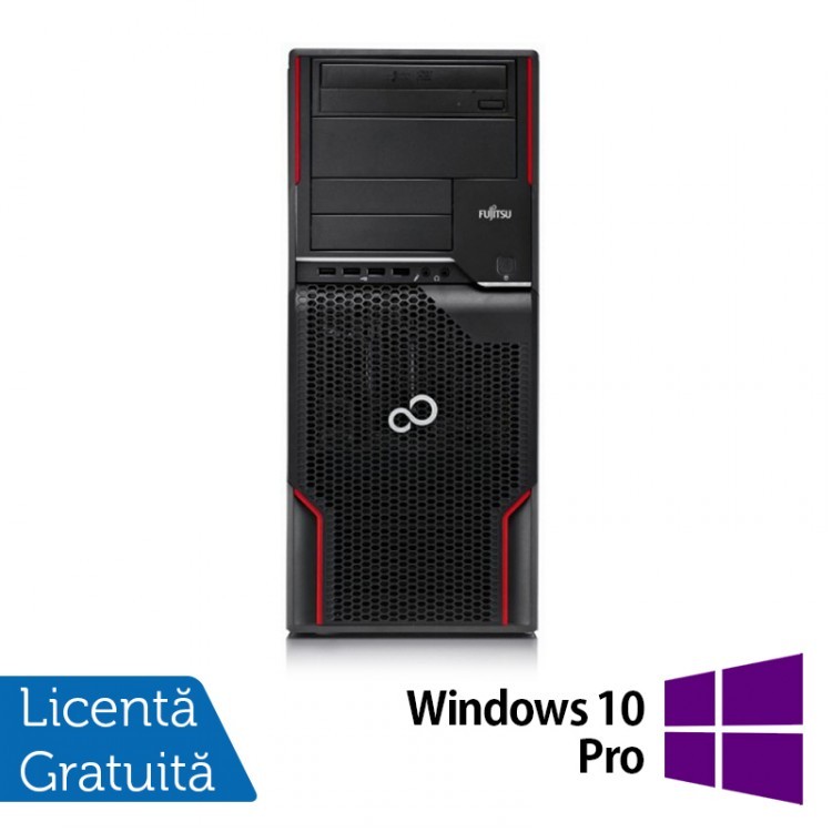 Workstation Refurbished FUJITSU CELSIUS W510, Intel Core i5-2400S 2.5GHz - 3.3GHz, 4GB DDR3, 250 GB HDD, DVD-ROM + Windows 10 Pro