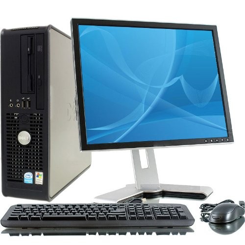 PC  Dell Optiplex 380 SFF, Core 2 Duo E7500, 2.93Ghz, 4GbDDR3, 320Gb HDD, DVD cu monitor LCD