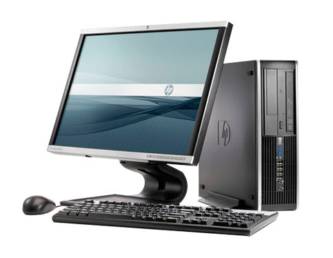 Pachet PC+LCD HP 8100 Elite desktop, Intel Core i5-650 3.20Ghz, 4Gb DDR3, 250Gb HDD, DVD