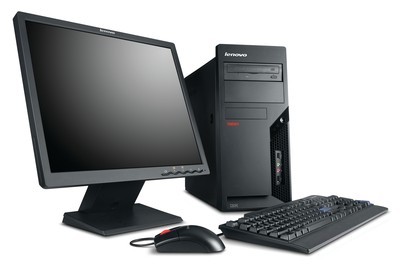 Pachet PC+LCD Lenovo M57 Tower, Intel Dual Core E2180, 2.0Ghz, 2Gb DDR2, HDD 80Gb SATA, DVD-ROM