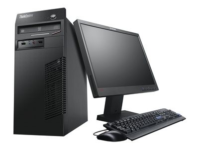 Pachet PC+LCD Lenovo ThinkCentre M93p TW, Intel Core i5-4570 3.20 GHz, 4GB DDR3, 500GB SATA, DVD-RW