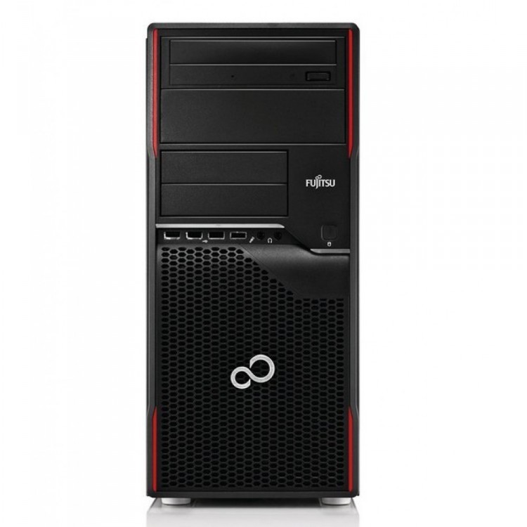 Calculator Refurbished Fujitsu Celsius W410 Tower, Intel Core i7-2600, 3.40GHz, 4GB DDR3, 320GB SATA, DVD-ROM + Windows 10 PRO
