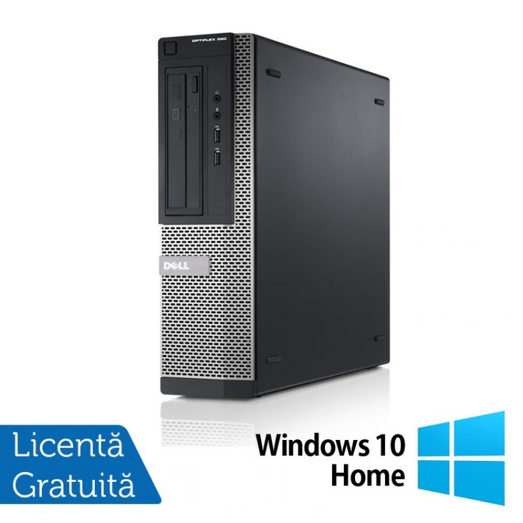 Calculator Refurbished Dell OptiPlex 390, Intel Core i3-2120, 3.30Ghz, 4GB DDR3, 250GB SATA, DVD-RW, HDMI + Windows 10 Home