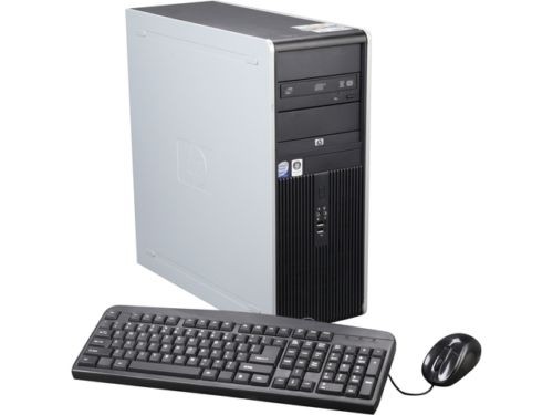 PC HP DC7800 MiniTower, Intel Core 2 Quad Q6600, 2.40Ghz, 2Gb DDR2, 160Gb SATA, DVD