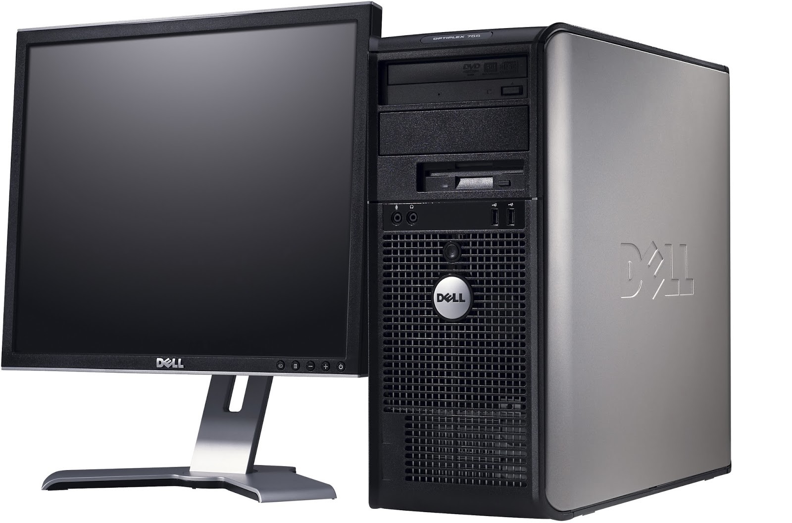 Pachet PC Dell Optiplex 380 tower, Core 2 Duo E8400, 3.0Ghz, 2GbDDR3, 250Gb HDD, DVD cu monitor LCD