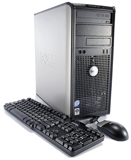 Calculator Dell Optiplex 755 tower, Intel Core 2 Duo E7500, 2.93Ghz, 2Gb DDR2, 160Gb HDD, DVD-RW
