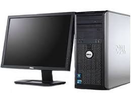 Pachet PC+LCD Dell Optiplex 380 tower,  Core 2 Duo E8400, 3.00Ghz, 2 Gb DDR3, 160Gb HDD, DVD-RW 