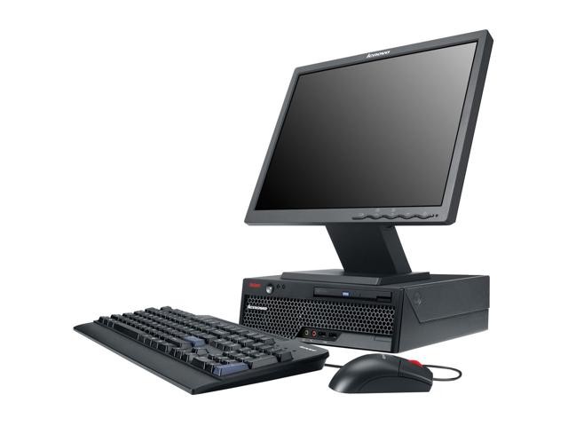 Pachet PC+LCD Lenovo ThinkCentre M58 Desktop, Intel Core 2 Duo E8400, 3.0Ghz, 2Gb DDR3, 160Gb HDD, DVD