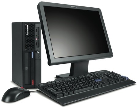 Pachet PC Lenovo Thinkcentre M58 desktop, Intel Core2Duo E8400, 3.0Ghz, 4Gb DDR3, 160Gb HDD, DVD cu monitor LCD