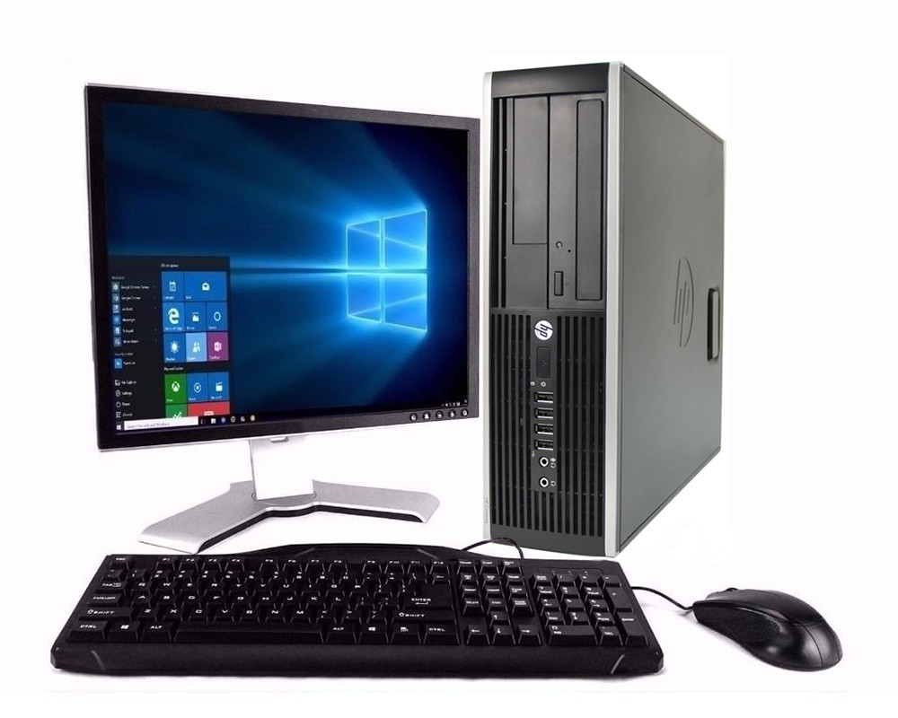 Pachet PC+LCD SH HP DC7900 DESKTOP, Intel Core 2 Duo E8400 3.0Ghz, 2Gb DDR2, 160Gb SATA, DVD-RW 