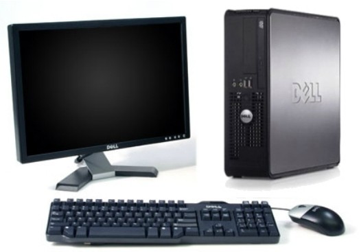 PC Second Hand Dell Optiplex 380 Desktop,  Core 2 Duo E8200, 2.67Ghz, 2 Gb DDR2, 160Gb HDD, DVD-RW cu Monitor LCD