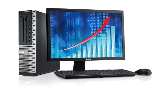 PACHET PC Dell OptiPlex 790 SFF Intel i5-2400, 3.10Ghz, 4Gb DDR3, 320Gb SATA, DVD cu Monitor LCD