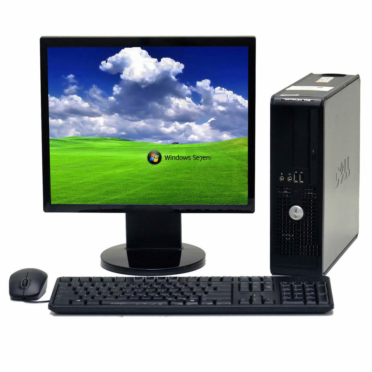 Pachet PC+LCD Dell Optiplex 755 Desktop, Intel Core 2 Duo E6550 2,33GHz , 4Gb DDR2 , 160Gb SATA , DVD