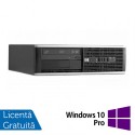 Calculator Refurbished HP 8300 SFF, Intel Core i3-3220 Gen 3, 3.3 Ghz, 4GB DDR3, 500GB, DVD-RW + Windows 10 Pro