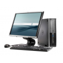 PC HP Elite 6000 Pro Desktop, Intel Core 2 Duo E7500, 2.93GHz, 2GB DDR3, 250GB HDD, DVD-RW cu Monitor LCD