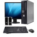 PC Second Hand Dell Optiplex 380 Desktop, Core 2 Duo E7500, 2.93Ghz, 2 Gb DDR3, 160Gb HDD, DVD-RW cu Monitor LCD