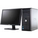 Pachet PC+LCD Dell Optiplex 380, Core 2 Duo E7500, 2.93Ghz, 2 Gb DDR3, 160Gb HDD, DVD-RW