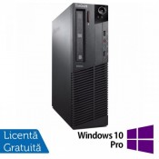Calculator Refurbished LENOVO Thinkcentre M83, SFF, Intel Core i3-4130, 3.40 GHz, 4GB DDR3, 500GB SATA, DVD-RW + Windows 10 Pro