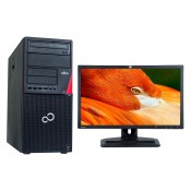 Pachet PC+LCD Fujitsu Siemens P720, Intel Core i5-4570S, 2.90GHz, 8GB DDR3, 500GB SATA, DVD-RW