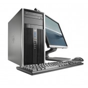 Pachet PC+LCD HP Compaq 6000 Pro Tower, Intel Core 2 Quad Q9400 2.67GHz, 4Gb DDR3, 250Gb, DVD-ROM