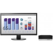 Pachet PC+LCD HP ProDesk 400 G4 Intel Core I3-6100 3.70Ghz Gen a 6-a, 4GB DDR4 500GB Sata DVD SFF