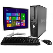 PACHET Calculator Dell Optiplex 780, Desktop, Intel Core 2 Quad Q8300 2.5Ghz, 4Gb DDR3, 250Gb SATA, DVD-RW,  cu Monitor LCD