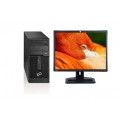 Pachet PC+LCD Fujitsu ESPRIMO P700, Intel Core i3-2100 3.1Ghz, 4GB DDR3, 250GB SATA, DVD-ROM