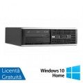 Calculator Refurbished HP 8300 SFF, Intel Core i5-3470 3.20GHz, 4GB DDR3, 200GB, DVD-ROM + Windows 10 Home