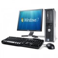 Pachet PC+LCD Dell Optiplex 780 Desktop, Intel Quad Core Q9400 2,66GHz ,4GB DDR3, 250GB SATA , DVD-RW