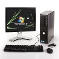 Pachet PC+LCD Dell Optiplex 380 Desktop, Intel Core2 Duo E5300 2.6Ghz, 4Gb DDR3, 250Gb, DVD-RW