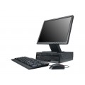 Pachet PC+LCD Lenovo ThinkCentre M58 Desktop, Intel Core 2 Duo E8400, 3.0Ghz, 2Gb DDR3, 160Gb HDD, DVD
