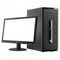 Pachet PC+LCD HP ProDesk 400 G2, Intel Core i5-4590 3.30Ghz, 4GB DDR3, 500GB Sata, DVD-RW, Video 1GB ATI HD5450