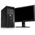 Pachet PC+LCD HP Z200, Intel Core i5-760, 2.80Ghz, 4Gb DDR3, 250Gb HDD, DVD-ROM, Placa Video 1GB ATI HD5450