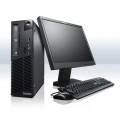 Pachet PC+LCD Lenovo M70 Desktop, Intel Core 2 DUO E8400 3,0GHz , 4Gb DDR3 160Gb HDD DVD