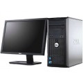 PACHET Calculator Dell Optiplex 780 Tower, Intel Core 2 Quad Q6600 2.40GHz, 4Gb DDR3, 250GB SATA, DVD cu Monitor LCD